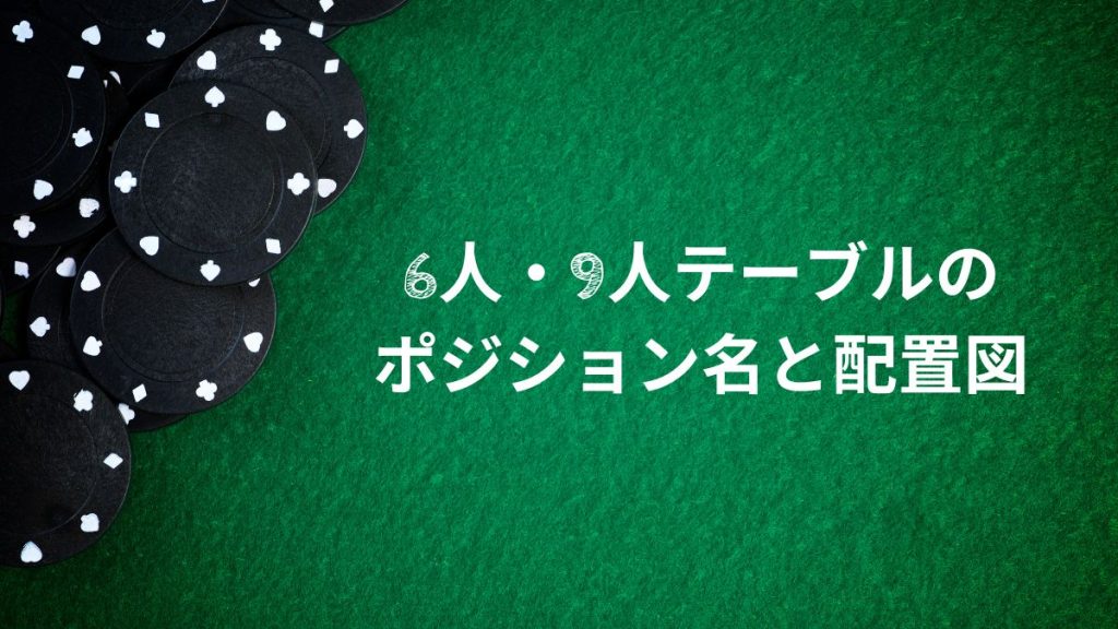 6人・9人テーブルのポジション名と配置図